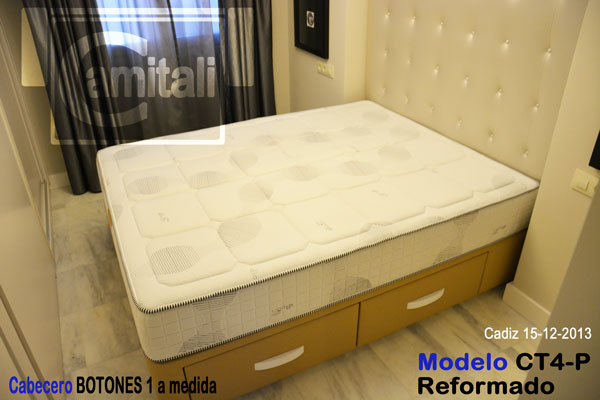 Canape con cajones en madera de roble Canape con cajones en madera de roble