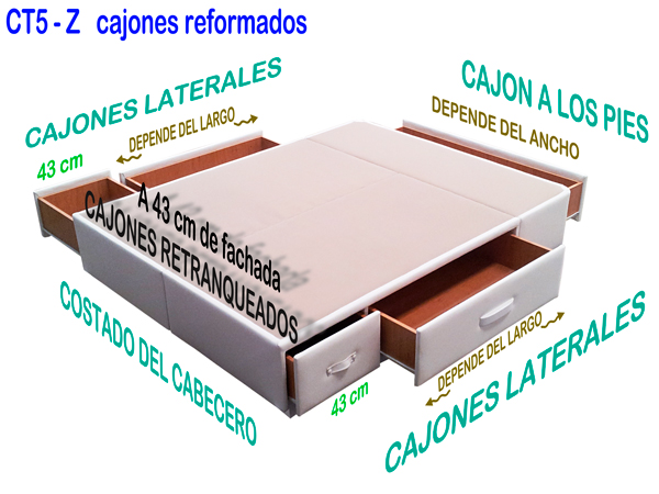 cama canape cajones