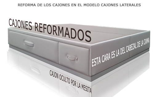 Canapé con cajones diferentes cama canape cajones