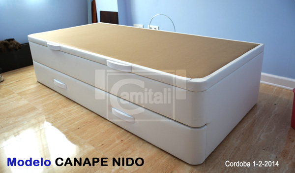 Canape con cajones, cabecero y colchón flex cama canape cajones