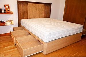 Click para ampliar Cama canapé con seis iguales cajones en los taterales